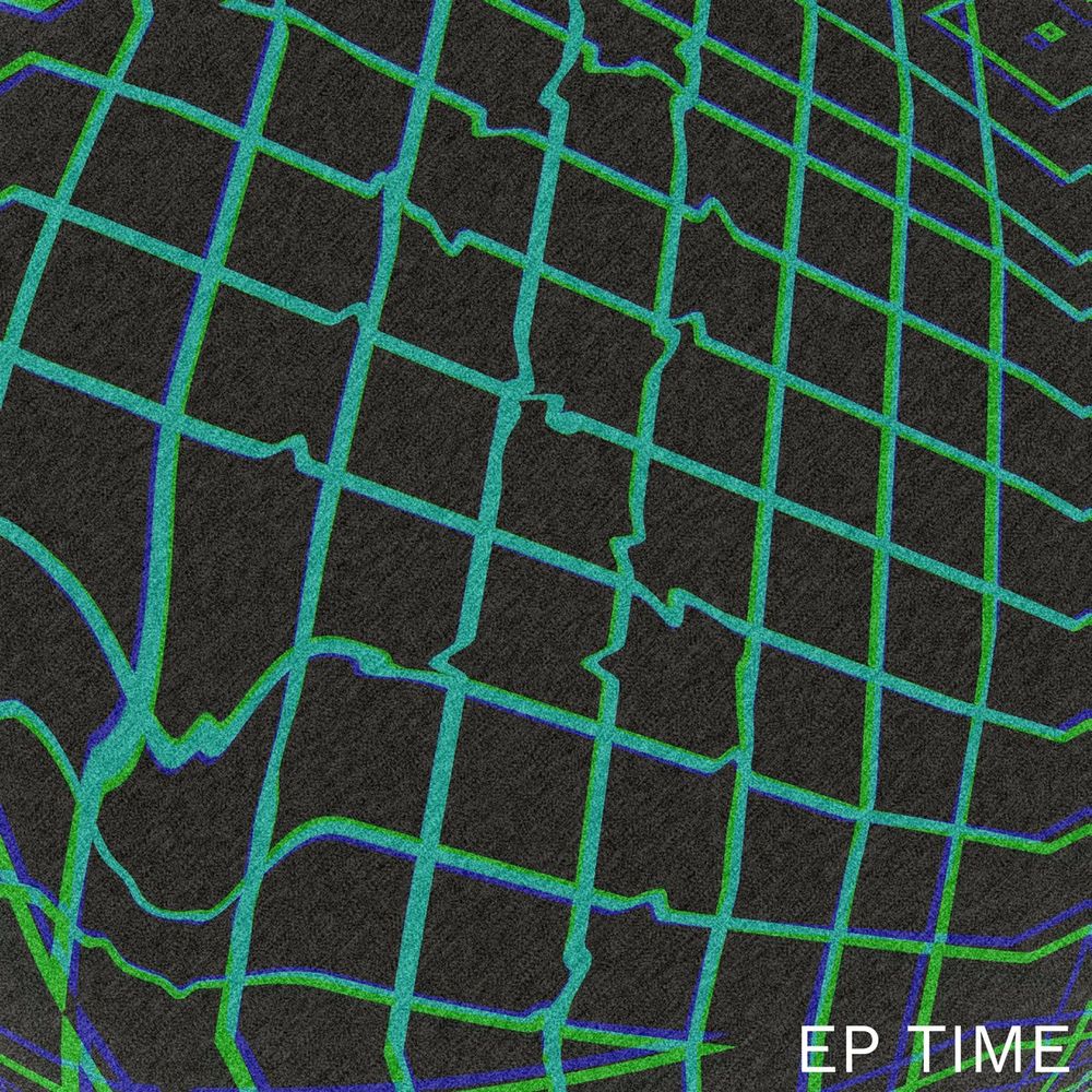 A vector grid bent into a sphere